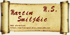 Martin Smiljkić vizit kartica